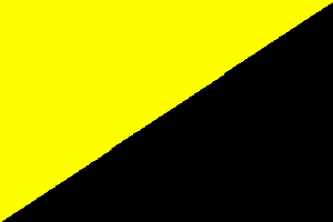 white yellow black flag